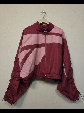 Reebok X Cardi B Jacket Plus Womens 4XL Cropped Bomber NWT